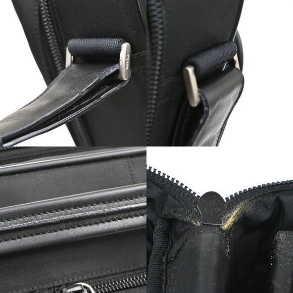 PRADA Logo Tessuto 2Way Business Shoulder Hnad Bag Nylon Leather Black 83KA991 - Picture 11 of 16